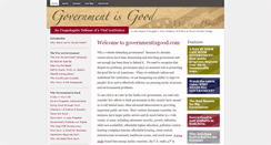 Desktop Screenshot of governmentisgood.com